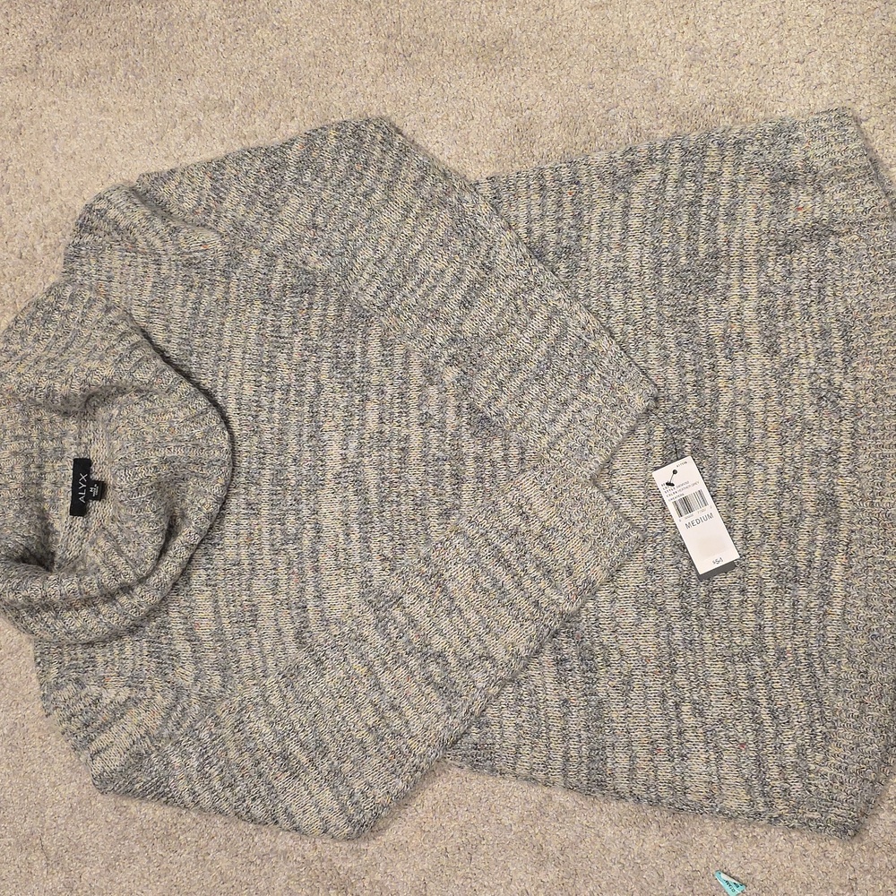 Alyx Heathered Gray Turtleneck Sweater